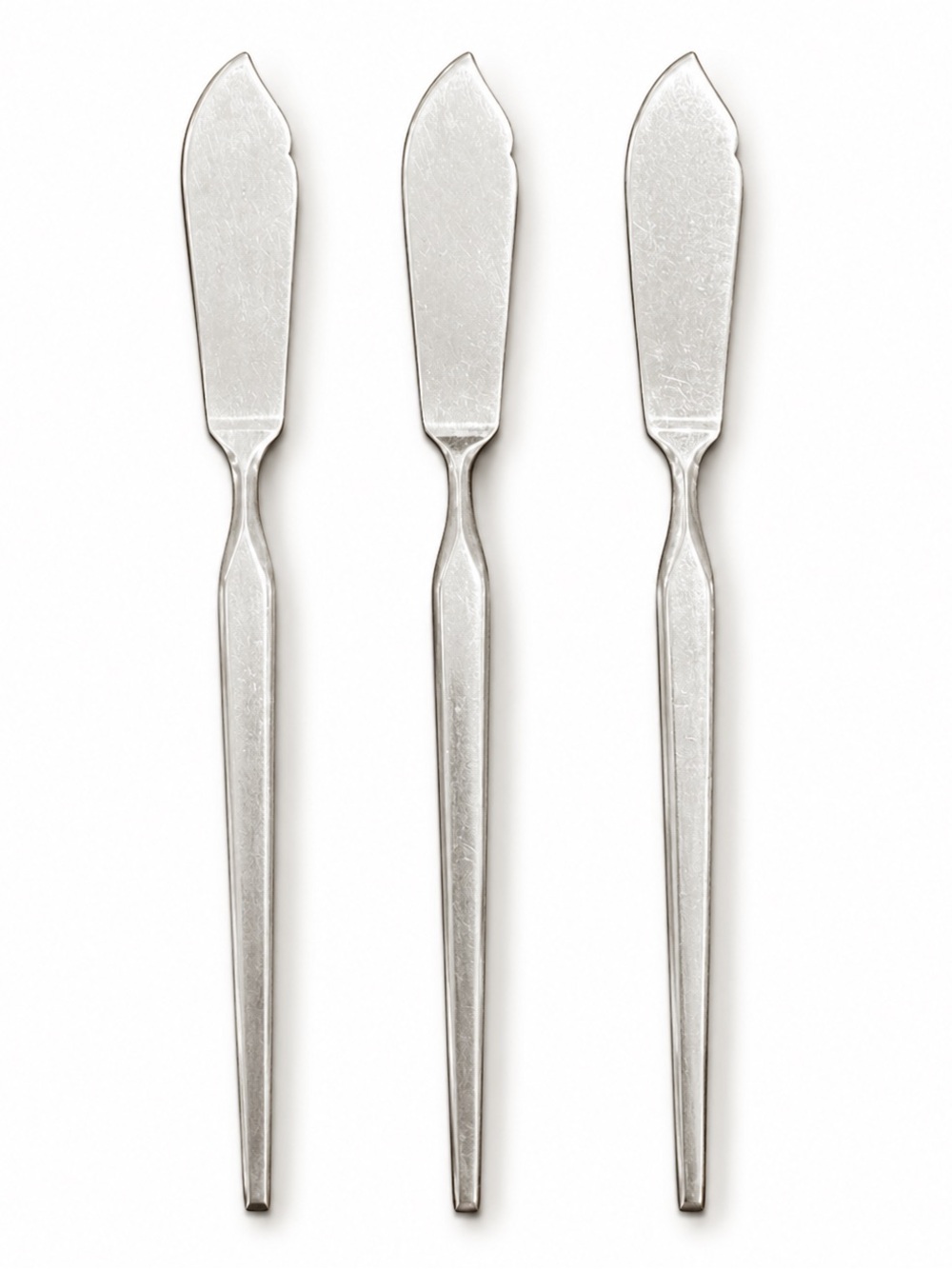 Vtg SRI Ravenna STANLEY ROBERTS Japan Stainless Flatware Butter Knives (3) MCM